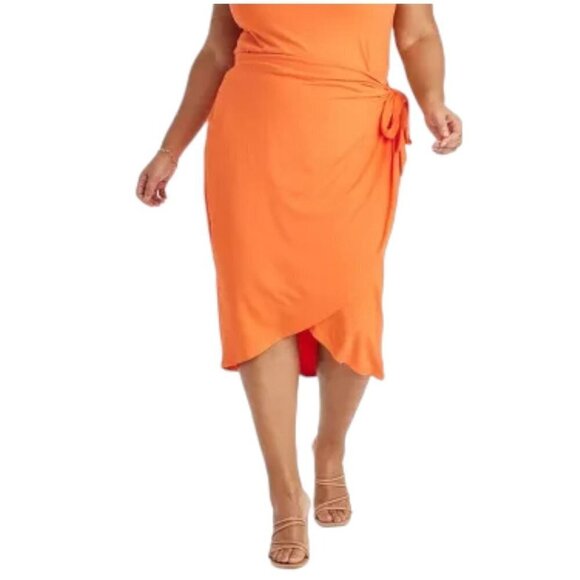Women's Knit Wrap Skirt | Ava & Viv | XX Large - Picture 9 of 10